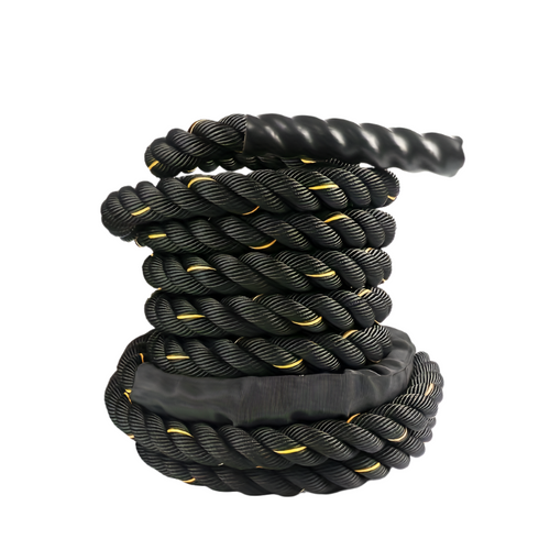 1pc Combat Rope for Core Strength Training - 6m Physical Fitness Rope(Black)-0