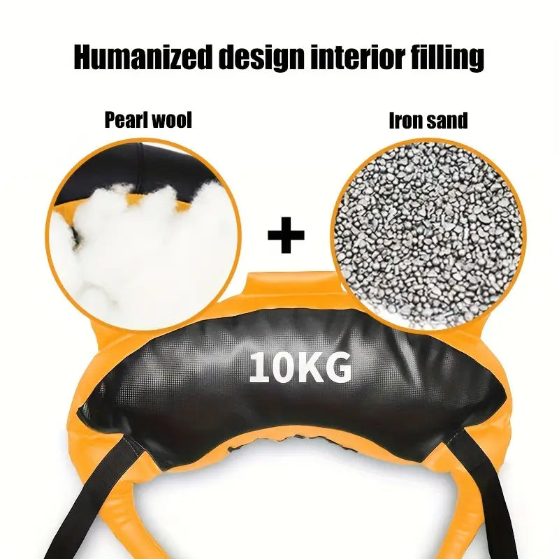 1pc 10kg Weighted Bag - Ideal for Fitness Squats and Core Strength Training-1