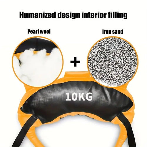 1pc 10kg Weighted Bag - Ideal for Fitness Squats and Core Strength Training-1