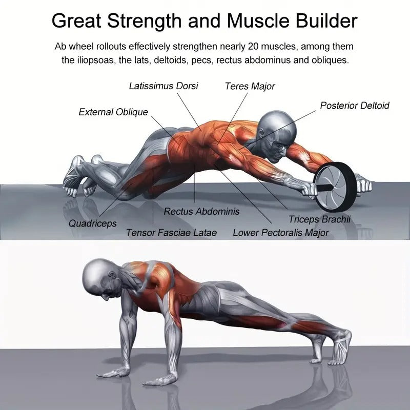 Abdominal Wheel Core Strength Training Fitness Equipment-4